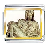 Michelangelo La Pieta Art Italian Charms Bracelet Link