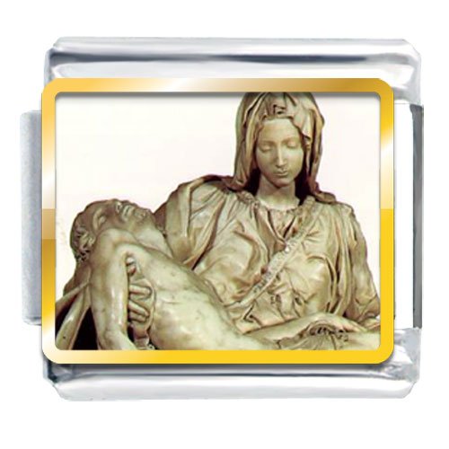 Michelangelo La Pieta Art Italian Charms Bracelet Link