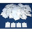 100 14K Gold White Earring Puff Cards Case Display 1.5"