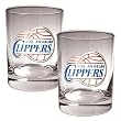 Los Angeles Clippers NBA 2pc Rocks Glass Set - Primary Logo