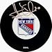 Henrik Lundqvist Autographed New York Rangers Puck