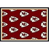 Milliken 1047 NFL Team Repeat Kansas City Chiefs Football Rug Size: 5'4" x 7'8"