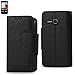 Reiko 3-in-1 Wallet Case for Alcatel One Touch Evolve 5020T - Retail Packaging - Black