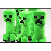 好評販売コスプレ小道具/小物♪Minecraft（マインクラフト）クリーパー（Creeper）ぬいぐるみ 人形 30cm 5点 コスチューム