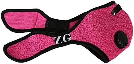 ZG Mask Active Carbon Filters Anti-dust Mesh Half Face Mask (Pink, XL)