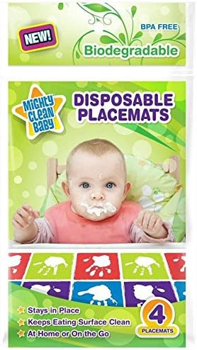 Mighty Clean Baby Disposable Placemats - Unisex - 4 ct