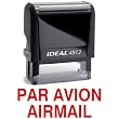 PAR AVION AIRMAIL Red Stock Self-Inking Rubber Stamp