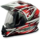 AFX FX-39 Dual Sport Motorcycle Helmet Red Multi Extra Small XS