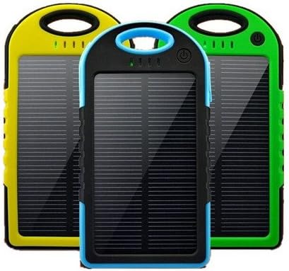 SolCharged Solar Charger || Weatherproof 4000mAh Power Bank (Green Trim)