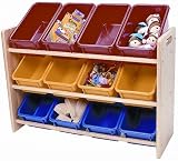 See and Store Toy Rack with 12 Open Bins