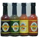 Dave's Top Four Hot Sauce Sampler with Insanity Sauce. The Best Way to Sample the World Famous Dave's Insanity Sauce Along Side Three Other Top Selling Dave's Gourmet Hot Sauces. A Great Gift Set and Fun To Eat and Cook. New Reduced Shipping!!