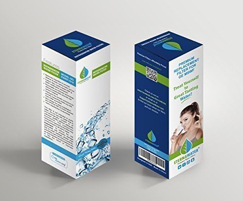 GE MSWF compatible Premium Replacement Refrigerator Water Filter By EternaWater Model EWRF1018