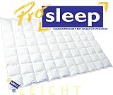 Daunendecke PRO SLEEP Sommer 9x11 Karos, 155x220 cm, 400 gr
