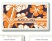 Baby Keepsake: Orange Surfboard Design Beach Theme Personalized Mint Container Favors (Set of 24)