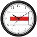 Flag of Belarus or Byelorussia Theme Wall Clock by WatchBuddy Timepieces (Black Frame...