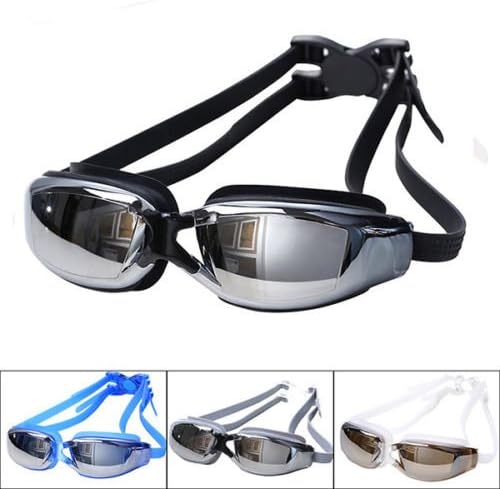 Professional Adult Waterproof Anti-Fog UV Protect Swim Glasses Swimming Goggles, Uv Protected,anti-fog, and clear view (Black)
