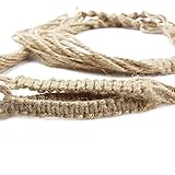 OurWarm プラントハンガー マクラメプラント ハンキング エアプランツ・ハンモック ヘンプロープ プラントホルダー 植物ハンギング 吊るす 飾り ジュート製 麻縄 鉢 プラント 紐 丈夫 花卉園