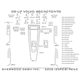 VOLVO S80 2008-UP Cabernet Burl Factory Match Wood Dash Trim Kit 26pcs by Sherwood Dash