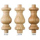 1-1/4'' L. x 5/8'' Dia. Oak Gallery Spindles - #21378