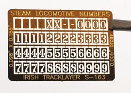 SP style number board 0.098 x 0.155