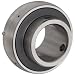 UC206 Axle Insert Mounted Bearing, 2 Bolt, 30mm Inside Diameter, Set screw Lock, Steel, Metric