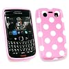 FLASH SUPERSTORE BLACKBERRY 9700 / 9780 BOLD POLKA DOTS GEL SKIN COVER/CASE BABY PINK