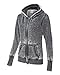 J America Women's Vanity Zen Fleece Full-Zip Hooded Sweatshirt