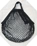 TWO European Cotton String Mesh Shopping Grocery Bags BLACK by EuroBag
