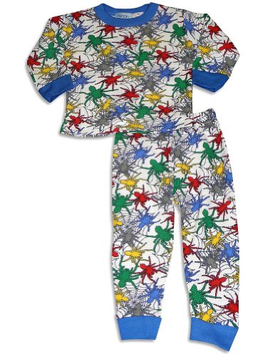 Carters Watch the Wear - Infant Boys Long Sleeve Spiders Thermal Set, Blue, Multi (Size 24Months)