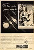 1946 Ad Elgin Watch Pocket Wristwatch Grandmother Lady - Original Print Ad