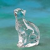 Waterford Crystal Cat Collectible, Sitting-Looking Up, New in Waterford Box