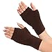 Volyer Women's Winter Mink Cashmere Half Finger Gloves Cute Fingerless Gloves Mitts Christmas Xmas Gift
