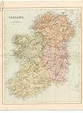 Antique Map C1890 IRELAND