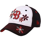New Era Boston Red Sox Preschool Girls Daisy Dots Adjustable Hat - Navy Blue-White