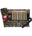 9 Bamboo Single Point Knitting Needles Gift Set