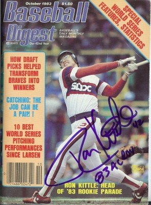 Ron Kittle Autographed/Hand Signed Chicago White Sox Baseball Digest Magazine