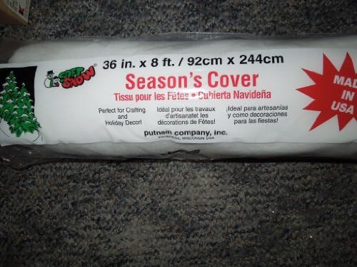 Seasons Snow Like Cover 36 Inches X 8 Foot for Villages, Tree Bases, Seasonal Displays