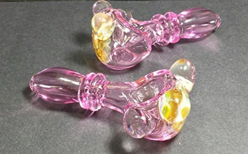 Thick Glass "Honeycomb" Spoon Pipe