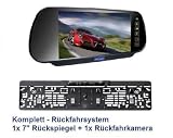 Produkt-Bild: 17,8cm (7 ZOLL) Auto R&uuml;ckspiegel + R&uuml;ckfahrkamera im Nummernschild