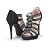 DREAM PAIR ANGELINE Women's Evening Glitter Peep-Toe Rhinestones Stiletto Heel Pumps Shoes Sandals