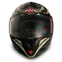 VCAN V210 Black Medium Aviator Graphic Modular Helmet