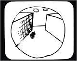 Decorated Mouse Pad with black nd white, walls, boat