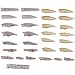 30 Pcs Unpainted Plugs Fishing Hard Lures Kit Crankbaits Minnow Shad Pencil