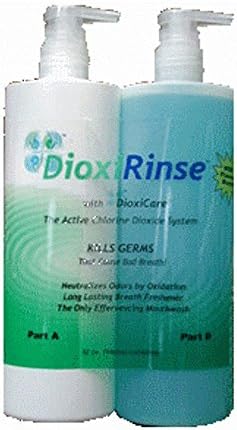 Sensitive Dental Care - DioxiRinse Bacteria Virus Killer, Bleeding Gums Solution, Family Size