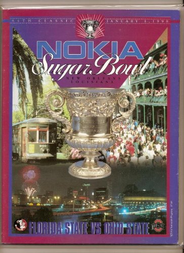 1998 Sugar Bowl Game Program Florida State Ohio State
