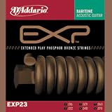 D'Addario EXP23 Coated Phosphor Bronze Baritone Acoustic Guitar Strings Set