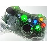 Transparent Crystal Xbox 360 Controller With Light Up Buttons