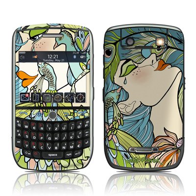 Peacock Feathers Design Protective Decal Skin Sticker for Blackberry Curve 8900 Cell Phones