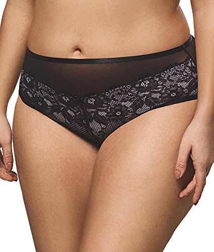 Ashley Graham Dreamer Lace Hi-Cut Bikini, 2X, Black / White