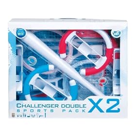 Wii Ultimate 19-in-1 Challenger Sports Pack Pro X2 - Red/Blue